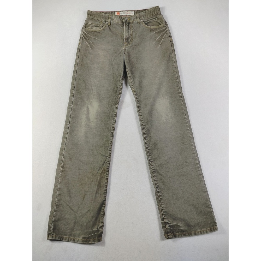 Mossimo Logan Jeans Mens 30x32 Gray‎ Corduroy Straight Leg Regular Fit Casual